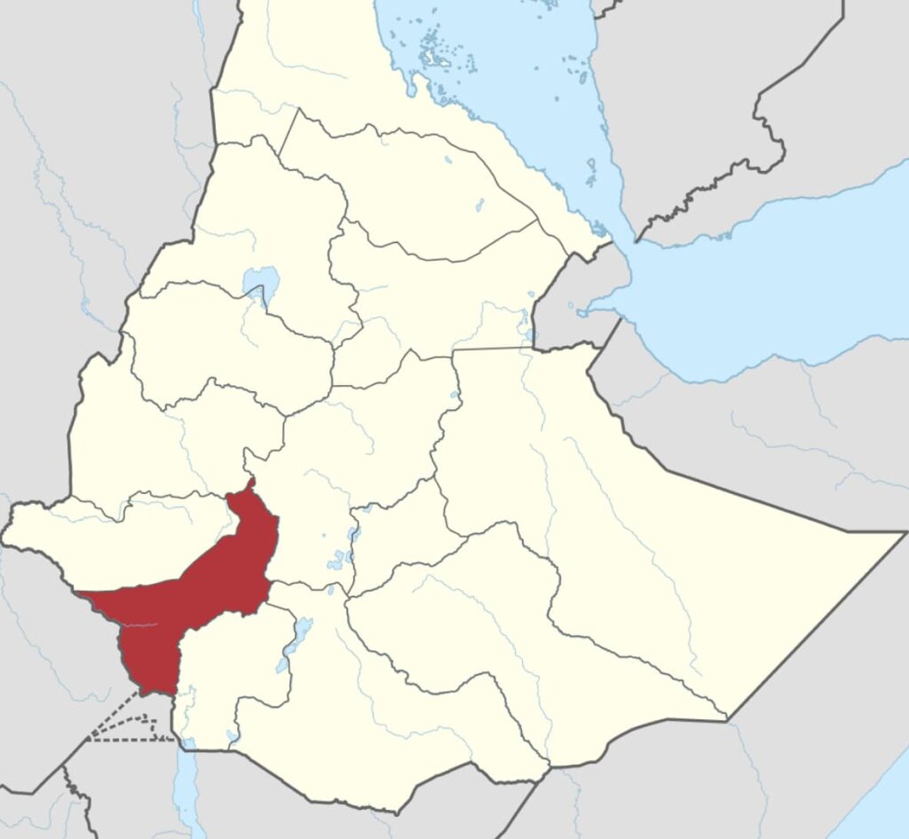 carte de l'éthiopie