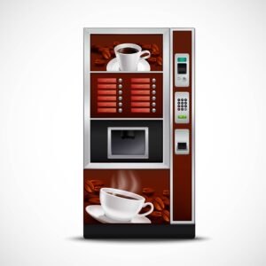 illustration d'un distributeur de café automatique