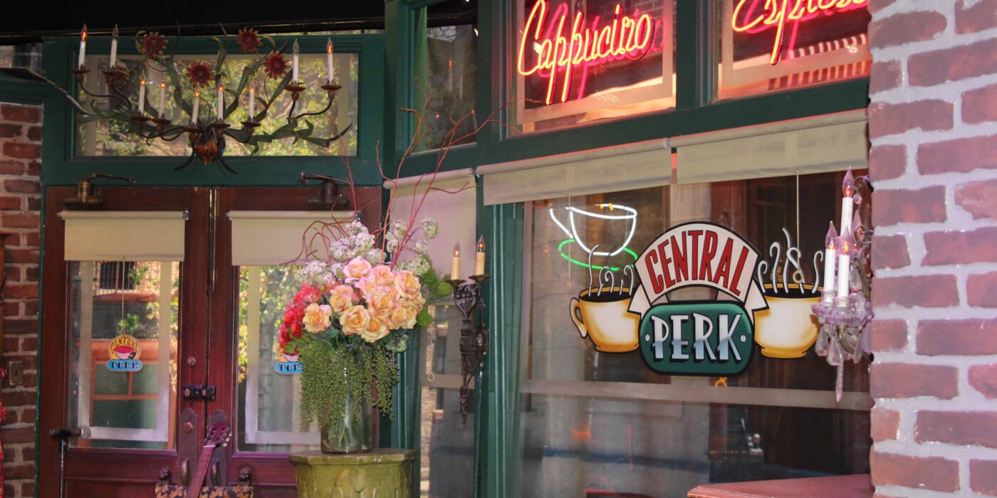 illustration du café Central Perk dans la série populaire Friends